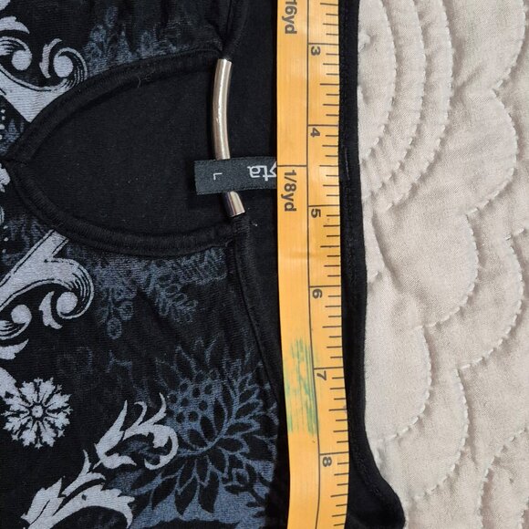 Edista top Women's Black Design Top Size Large Classic Design Comfort Beautiful - Picture 6 of 7